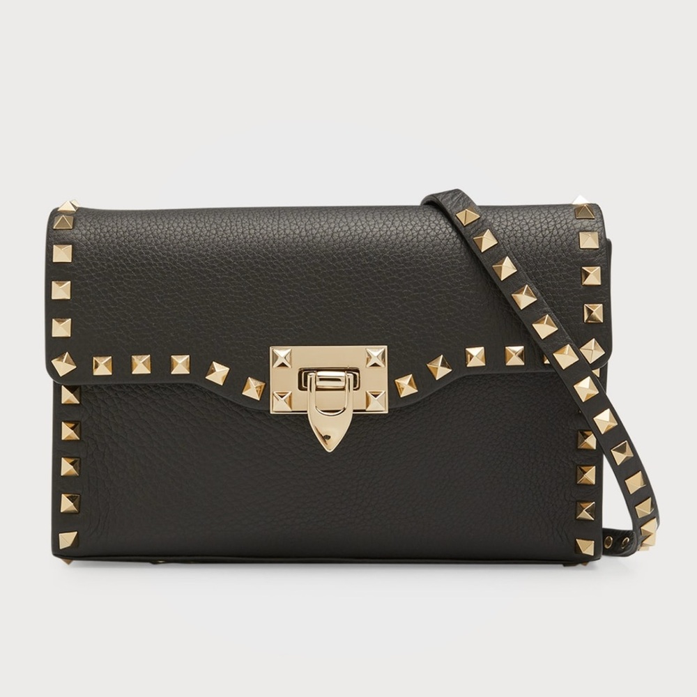 Valentino Garavani Rockstud Medium Shoulder Bag - Black